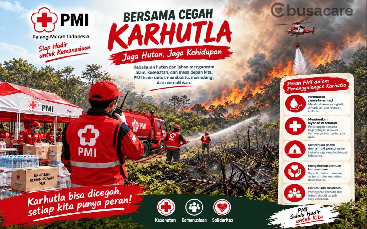 Dari Titik Api Hingga Ruang Oksigen, PMI Hadir untuk Karhutla