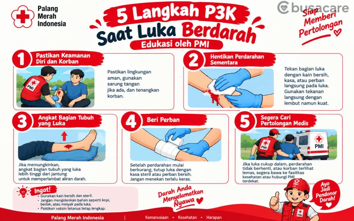 5 Langkah P3K Saat Luka Berdarah