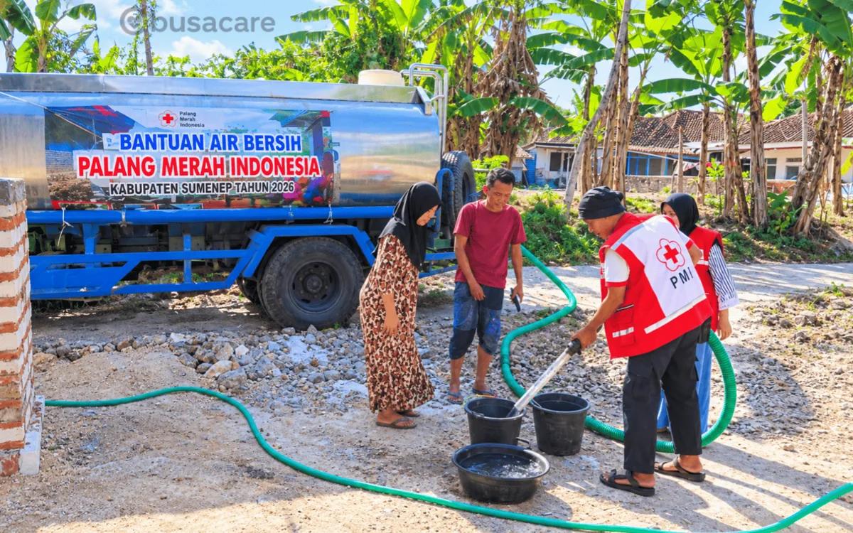 Di Tengah Kekeringan yang Melanda, PMI Hadir dengan Air dan Harapan