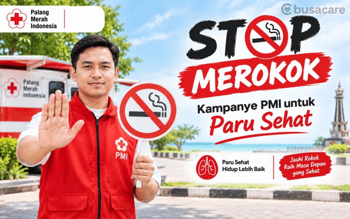 Kampanye PMI Stop Merokok untuk Paru Lebih Sehat