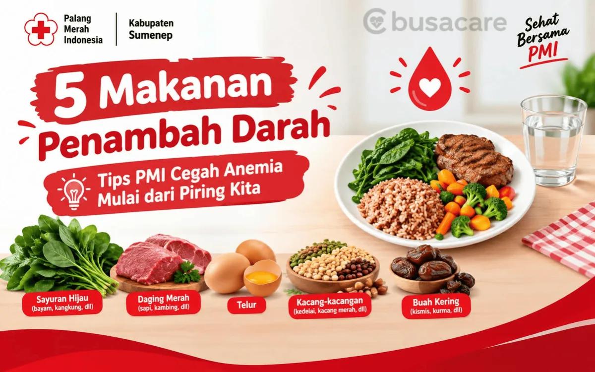 5 Makanan Penambah Darah, Tips PMI Cegah Anemia Mulai dari Piring Kita