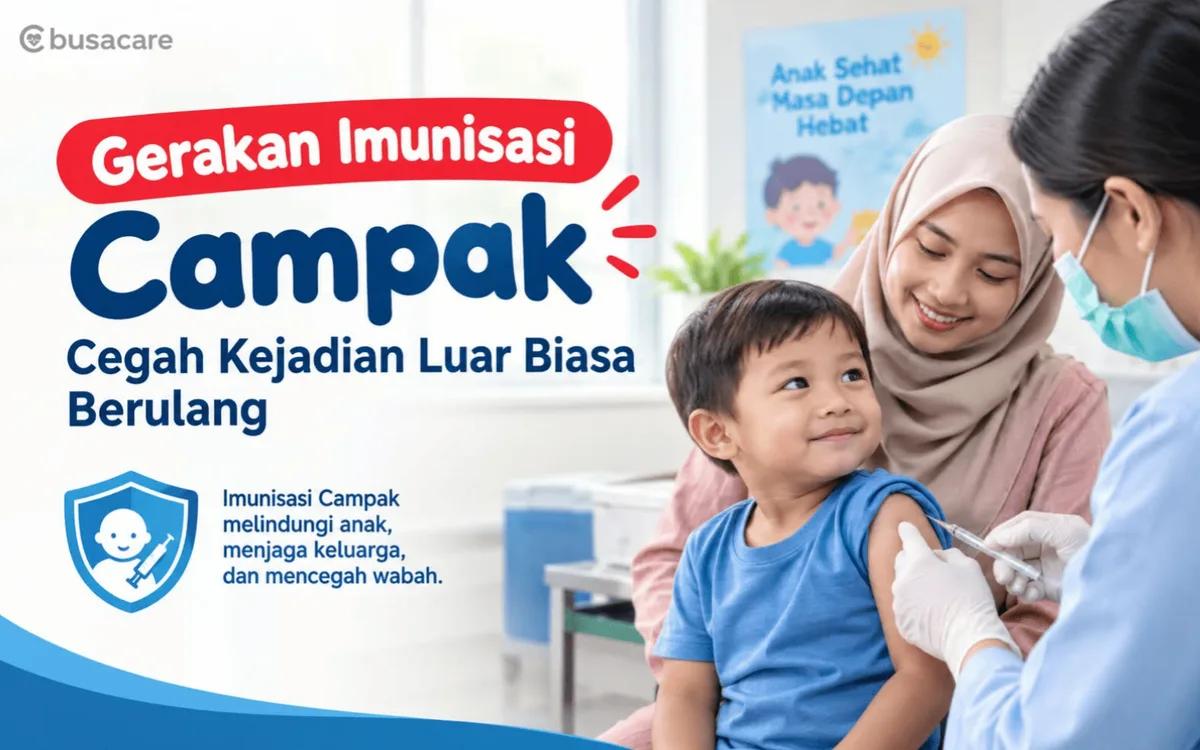 Gerakan Imunisasi Campak Cegah Kejadian Luar Biasa Berulang