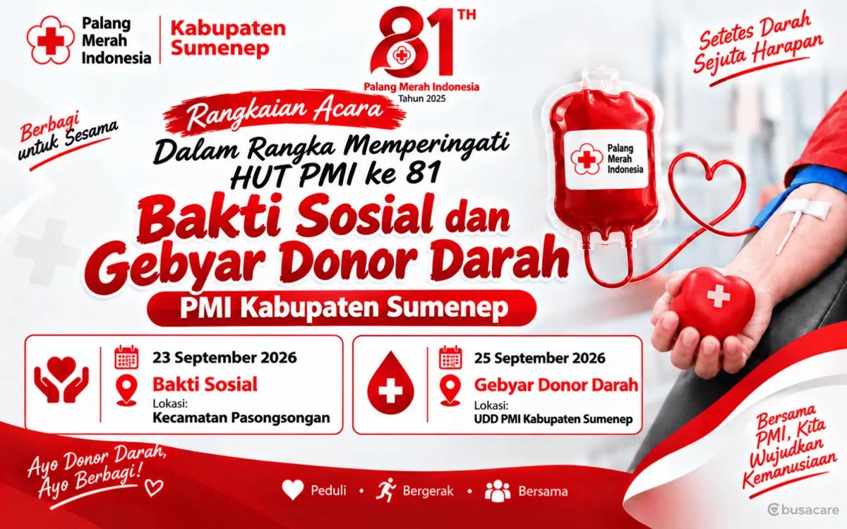 Refleksi HUT PMI KE 81, PMI Kabupaten Sumenep Ikhtiarkan Pelayanan Kemanusiaan