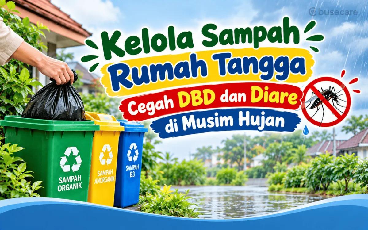 Kelola Sampah Rumah Tangga, Cegah DBD dan Diare di Musim Hujan
