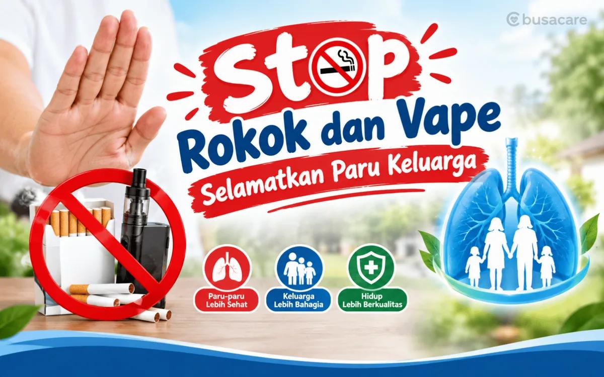 Stop Rokok dan Vape, Selamatkan Paru-Paru Keluarga