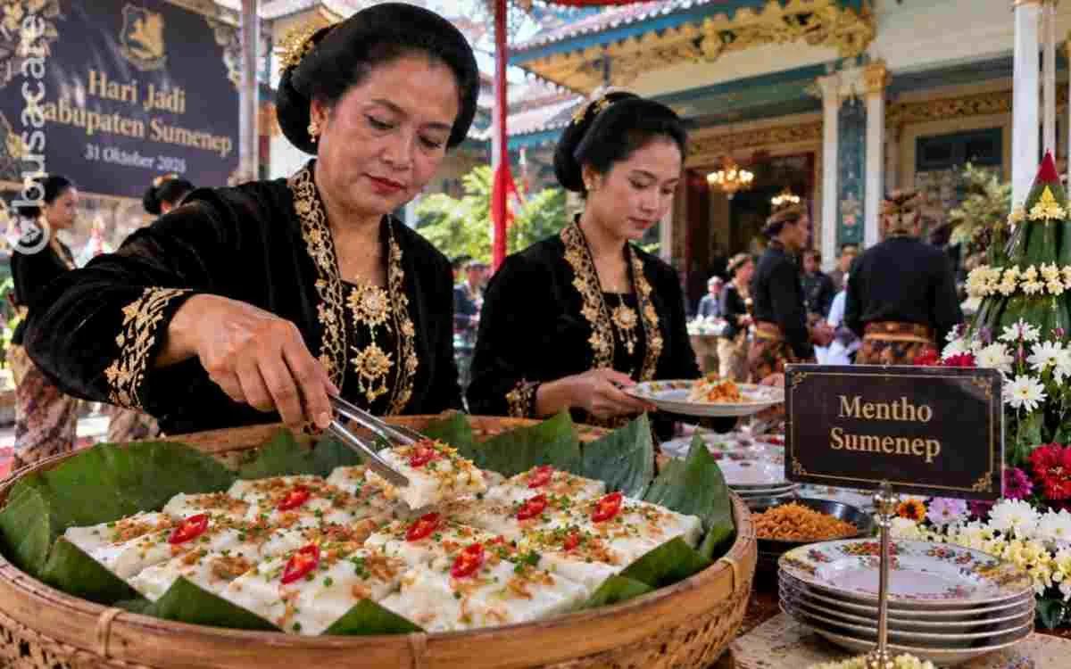 Penyajian Mentho Sumenep menjadi bagian dari upaya melestarikan kekayaan kuliner tradisional dan warisan gastronomi kebangsawanan dalam peringatan Hari Jadi Kabupaten Sumenep.