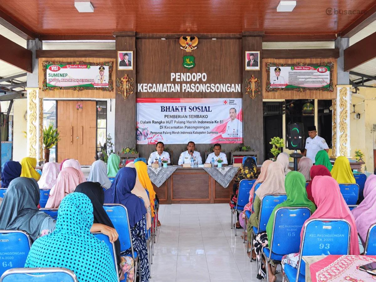 Bakti Sosial PMI Kabupaten Sumenep di Kecamatan Pasongsongan