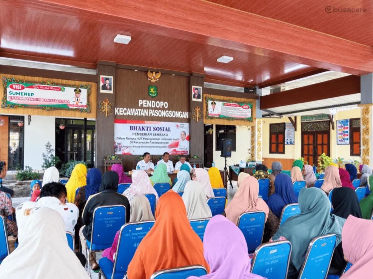 Bakti Sosial PMI Kabupaten Sumenep di Kecamatan Pasongsongan