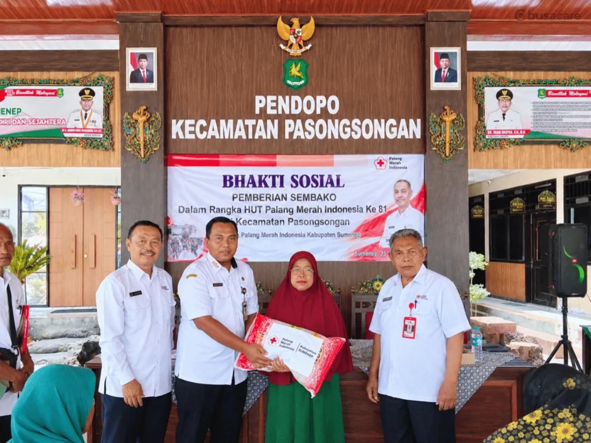 Bakti Sosial PMI Kabupaten Sumenep di Kecamatan Pasongsongan