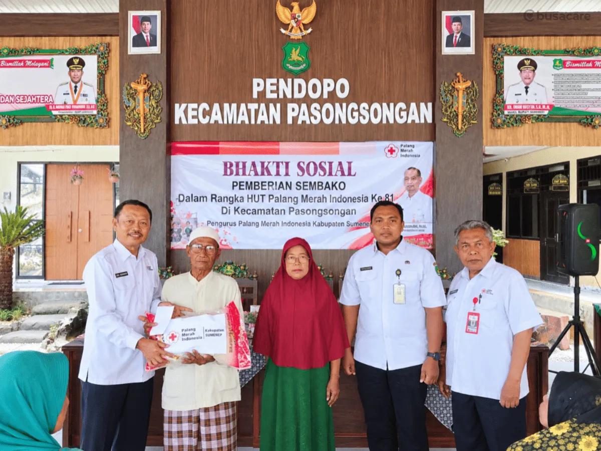 Bakti Sosial PMI Kabupaten Sumenep di Kecamatan Pasongsongan